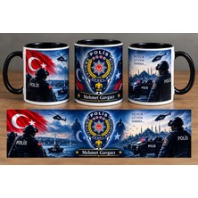 Tuba Polis Logo Baskılı Kupa Bardak Hediyelik Isimli Kişiye Özel