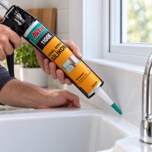 Akfix 1100E Şeffaf Genel Amaçlı Silikon 280 gr – Mutfak Banyo Cam Pencere Dolgu ve Yapıştırma Silikonu