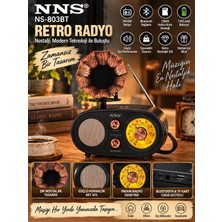 Azurtech Retro Radyo Bluetooth Hoparlör Fm/am Radyo 1200MAH 128GB Destekli Nostaljik Tasarım
