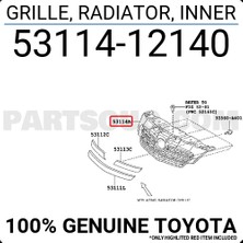 TŞT Toyota Corolla Ön Panjur Iç Sedan 2010- (Oem No:  5311412140)