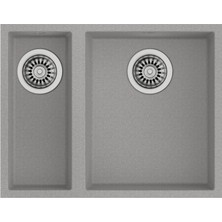 Teka SQUARE 560 TG STONE GREY Granit Eviye 56 cm Tezgah Altı Damlalıksız Gri Renk 115260030