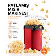 Moxti Elektrikli Mısır Patlatma Makinesi - 16 Bardak Kapasite,yağsız Popcorn Teknolojisi,çoçuk Dostu