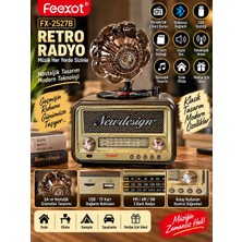 Azurtech Retro Radyo Bluetooth Hoparlör Fm/am/sw 3 Bant USB Tf Kart Nostaljik Tasarım
