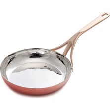 Soy Türkiye Soy 28 cm Gümüş Kaplama Bakır Kızartma Tavası (NT28G)