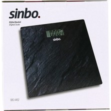 Eco Lounge Dijital - Pilli  Cam Banyo Baskülü  LCD Ekran - Sıcaklık Göstergeli   180KG/50GR   26X26CM  Sinbo SBS-4450 BX40