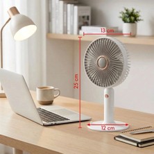 Eco Lounge 3 Kademeli Masaüstü Fan – Telefon Tutuculu Standlı Taşınabilir Mini Fan ZB161 BX40