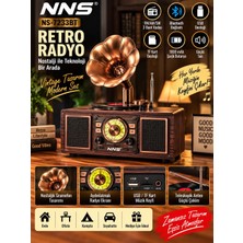 Azurtech Retro Radyo Bluetooth Hoparlör Fm/am/sw USB Tf Kart 1800 Mah Nostaljik
