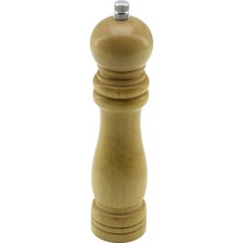 Eco Lounge Büyük= Çap: 4.5cm - Uzunluk: 19CM Ahşap Tuz - Baharat Öğütücü BX40