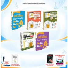 Çanta Yayınları 2026-2027 Çanta 6. Sınıf Tüm Dersler 5 Kitap Mat-Türkçe-Fen-Sos Soru/fen Defter Set