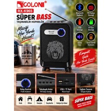 Azurtech Süper Bass Bluetooth Hoparlör Fm Radyo USB Tf Kart Destekli Taşınabilir Ses Sistemi