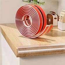 Eco Lounge 2 Metre Kenar Koruyucu Şerit, Silikon Şeffaf Masa Köşe Koruyucu Güçlü Bant BX40