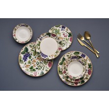 Rani Mobilya Rani Home Yemek Takımı (24 Parça) Hermia Çok Renkli HE-6799