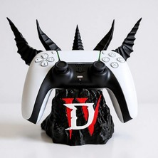 Magicland Diablo Temalı Gamepad Standı - PS5 / PS4 / Xbox Uyumlu Joystick Kol Tutucu
