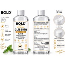 Bold Bitkisel Gliserin Pharma Grade %99,7 Farma Yüksek Saflık 1000 G – Vegetable Glycerin (Vg)