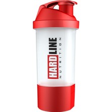 Hardline Nutrition BPA İçermeyen Shaker Kırmızı - Bulaşık Makinesinde Yıkanabilir, Dayanıklı Plastik ve Patentli Taşıma Bölmesi ile