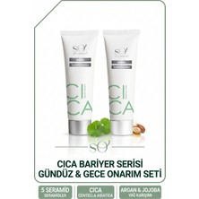 Soi Cosmetics Soi Cica Bariyer Onarım Seti - 5 Seramidli Bariyer Kremi + Gece Maskesi 2\'li Set