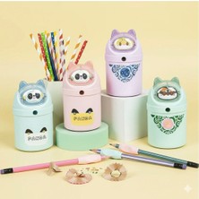 Senacacollection 1 Adet Panda Masa Üstü Döndürmeli Kalemtıraş