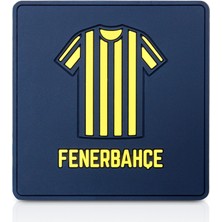 Fenerbahçe Çubuklu Forma Silikon Bardak Altlığı (2'li Set) - Lisanslı Orijinal