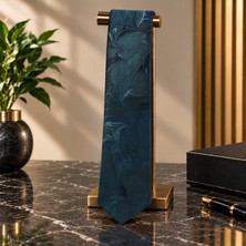 E38 El Işçiliği Erkek Renkli Ebru Kravat 150*5 cm - 6695