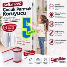 Can Yıldız Plastik Çocuk Bebek Parmak Koruyucu Kapı Menteşe Parmak Koruyucu 5 Adet