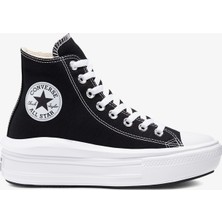 Converse Chuck Taylor All Star Move Platform Hi Kadın Siyah Sneaker Hafif ve Esnek Taban