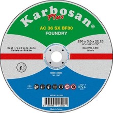 Karbosan 230X3 Ac 36 Düz Kesici (911520) (25 Adet)