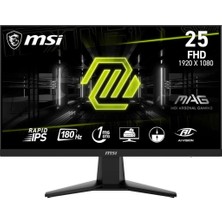 MSI Msı Mag 256F 24.5" 1 Ms Full Hd IPS 180 Hz Oyuncu Monitörü Outlet
