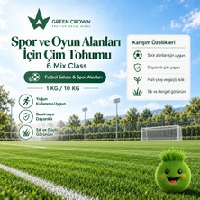Çimag Spor ve Oyun Alanları İçin Çim Tohumu | 6 Mix Class - 10 KG