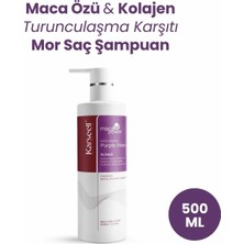 Karseell Maca Özlü Blonde Purple Mor Şampuan 500 ml Boyalı Saçlar İçin Turunculaşma Karşıtı Renk Koruma