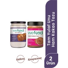 Wefood Ham Kakao Tozu 140 gr + Wefood Glutensiz Tam Yulaf Unu 300 gr