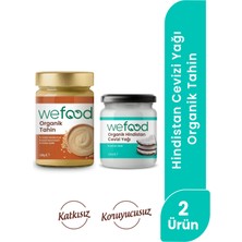 Wefood Organik Hindistan Cevizi Yağı 150 ml + Wefood Organik Tahin 300 gr