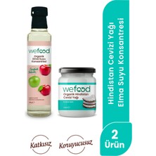 Wefood Organik Hindistan Cevizi Yağı 150 ml + Wefood Organik Elma Suyu Konsantresi 340 ml
