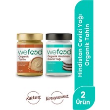 Wefood Organik Hindistan Cevizi Yağı 300 ml + Wefood Organik Tahin 300 gr