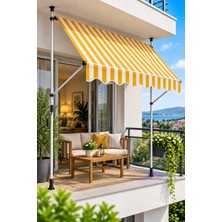 Sunfun Teleskopik Tente Sarı - Beyaz 250 x 130 cm