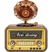 Dosound DS-2527B Retro Radyo Bluetooth USB Sd Kart Aux Fm Am Sw Taşınabilir Müzik Çalar