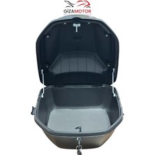 Giza Motor AÇIK NARDO GRİ Motosiklet Çantası 33 Litre Işıklı Sırt Dayamalı Model