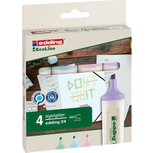 Edding Ecoline Pastel Fosforlu Kalem 4’lü Set ED24K499PAS