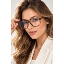 Modalucci Blue Block Mavi Işık Korumalı Bilgisayar Gözlüğü | UV400 Korumalı | Hafif Unisex Şeffaf Cam | Dijital Ekran Koruması