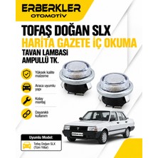 ERBERKLER Tofaş Doğan Slx Harita Gazete Iç Okuma Tavan Lambası Ampullü Tk.