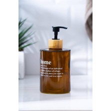 Acar Louvre Cam Sıvı Sabunluk - 450 ml - Kahverengi HNR-07618
