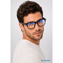 Modalucci Blue Block Mavi Işık Korumalı Bilgisayar Gözlüğü | UV400 Korumalı | Hafif Unisex Şeffaf Cam | Dijital Ekran Koruması
