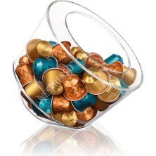Nespresso View Bonbonniére Kapsül Saklama Kabı 50'li Inox Plastik Malzeme ile Şık Görünüm Sunar