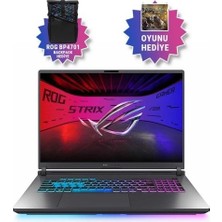 Asus Rog Strix G18 Ultra 9 275HX G815LW-S9128-08 96GB 2tb RTX5080 16GB Freedos 18" Wqxga Taşınabilir Bilgisayar