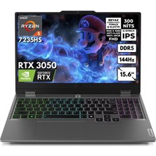 Lenovo Loq Ryzen 5-7235HS 16-GB DDR5 2 TB SSD RTX3050 (6GB-95W) 15.6" Fhd Freedos 83JC000PTRHMF7