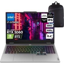 Lenovo Loq 15IRX10 I7-13700HX 16-Gbddr5 1 Tbssd RTX5060 (8gb - Gddr7) 15.6" Fhd Windows 11 Pro + Hmf Sırt Çantası 83JE00LFTRHMF16