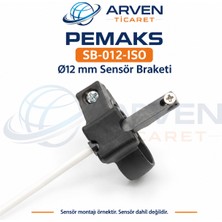 Pemaks SB-012-ISO Ø12 mm Pm ve Pvs Pnömatik Silindir Sensör Bağlantı Braketi