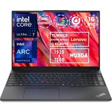 Lenovo Thinkpad E16 G2 Ultra 7 155H 24GB 512GB SSD 16" Wuxga W11P Dizüstü Bilgisayar 21MA008XTX 013