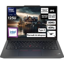 Lenovo Thinkpad E14 G6 Ultra 5-125U 16-GB DDR5 512 GB SSD Intel Graphics 14" Wuxga Windows 11 Pro Notebook 21M7002PTXHMF42