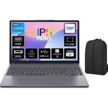 Lenovo Ideapad Slim 3 Intel Core I5 13420H 16GB 1tb SSD Freedos 15.3" Wuxga IPS Taşınabilir Bilgisayar 83K1004ETR + Cimete Çanta