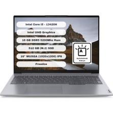 Lenovo Thinkbook 16 G6 Irl Intel Core I5 13420H 16GB (DDR5-5200) 512GB SSD 16" WUXGA (1920x1200) IPS Freedos 21KH00SXTR